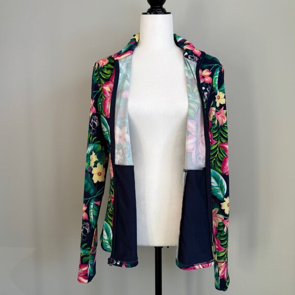 Tommy Bahama Women's Size XL Full Zip Jacket Tennis Golf Pickleball Tropical - Picture 9 of 13
